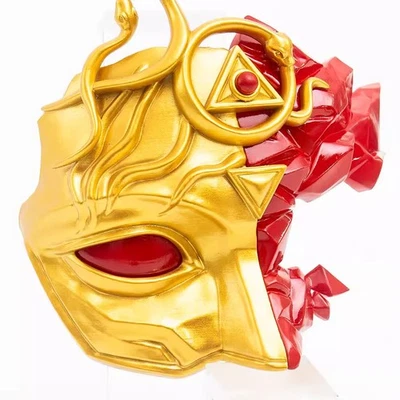 Game Identity Ⅴ Ithaqua Resin Half Face Mask Gold Cosplay Prop Replica Headwear  - Image 1 of 4