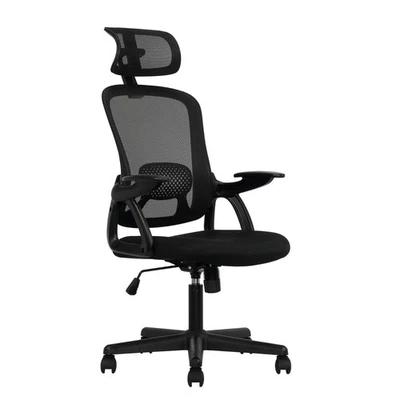 Silla de oficina en casa con respaldo alto Silla ergonómica para computadora con reposacabezas ajustable  Foto 1 de 4