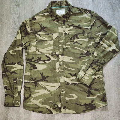 Пончо открытый мужчин размер большой камуфляж длинным рукавом рубашка на пуговицах военного - Изображение 1 из 4