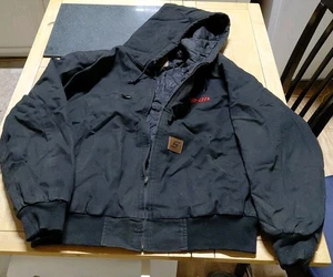 Giacca Cappuccio Uomo Snap On Tela Nera Zip Abbigliamento Lavoro Taglia XL - Foto 1 di 9