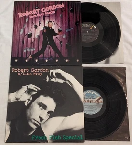 Robert Gordon ROCK BILLY BOOGIE + FRESH FISH SPECIAL (w/ Link Wray) 2-LP LOT - Picture 1 of 11