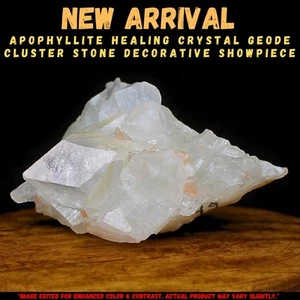 Apophyllite w/ Heulandite 180g Raw Cluster Natural Healing Crystal Stone 9x6 Cm - Picture 1 of 8