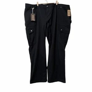 Pantalones cargo Duluth Trading Co para mujer flexibles con manguera contra incendios talla 26x31 negros utilitarios - Imagen 1 de 7