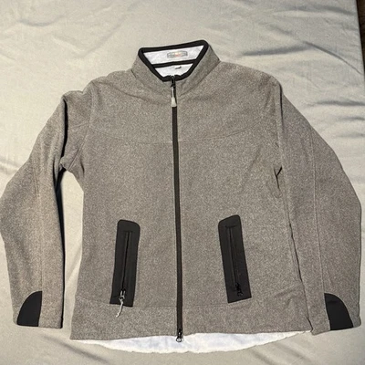 Jaqueta Calor Feminina Peter Millar Tamanho Grande com Zíper, Cinza - Imagem 1 de 4