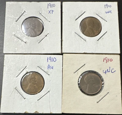 Centavos Lincoln Wheat 1910-(4), condiciones XF - AU Foto 1 de 4