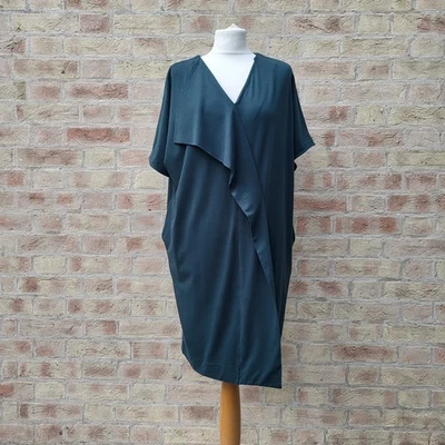 Cos Tunic Dress Size Medium Bottle Green Layered Lagenlook Relaxed Oversized - Image 1 of 4