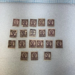 19 gebrauchte/Stempel/Vorstempel Scott # 635 1927 3c Violet Lincoln Briefmarken. 1 $ Schiffe. - Bild 1 von 21