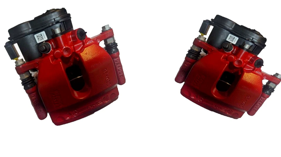 Genuine OEM Mercedes AMG C63 E63 Rear Red Brake Caliper Set W205 W212 W213 NEW - Image 1 of 4