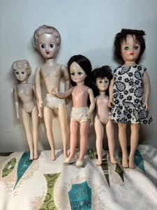 Vintage Puppen Konvolut: 1950’s Plastic Fashion Doll, 80’s Effenbee, 12”-18” - Bild 1 von 10