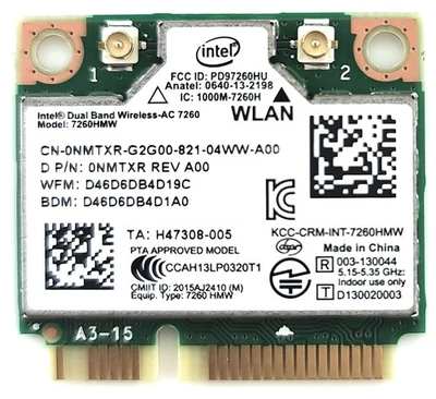 Intel Dual Band Wireless-AC 7260 Netzwerkadapter (7260.HMWWB.R) - Bild 1 von 4