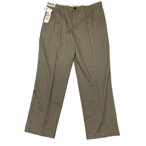 Pantalone Dockers uomo vestibilità classica plissettato easy kaki taglia 36x32 nuovo con etichetta performance - Foto 1 di 9