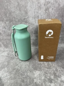 Botella de agua plegable de silicona TakeToday 600 ml portátil a prueba de fugas verde menta - Imagen 1 de 5
