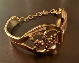 GUESS Armband Damen Leder Braun Armreif Top Zustand - Bild 1 von 4