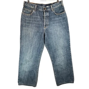 Abercrombie & Fitch 1892 VTG 90s Mens Denim Jeans Button Fly Blue Cotton 34x30 - Picture 1 of 7
