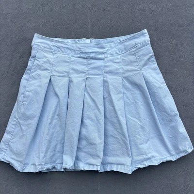 Minifalda plisada de tiro alto American Eagle para mujer talla 6 azul Academia tenis Foto 1 de 4