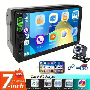 7-Inch HD Car Stereo Radio Newstyle 2 Din MP5 Multimedia Player with 8LED Backup - Picture 1 of 7