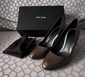 Paul Smith Vintage Brown High Heeled Leather Shoes - Picture 1 of 6
