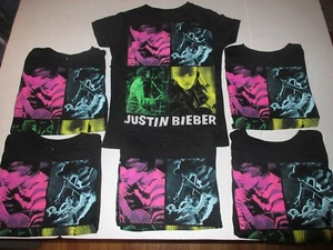 2010 Young Justin Bieber Kids Girls Youth XL Size 14/16 T-Shirt **NEW** - Picture 1 of 5