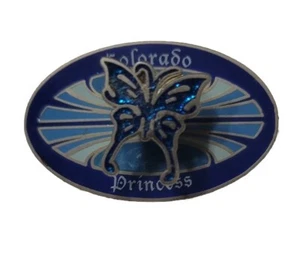 "Colorado Princess" Enamel Pin Blue Butterfly - Picture 1 of 5