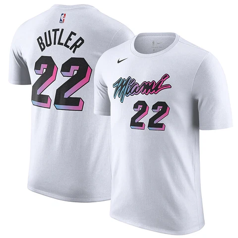 New Jimmy Butler Miami Heat Nike City Edition Player Name T-Shirt Men's Vice NBA Cover