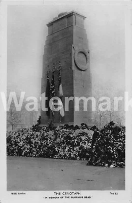 0766. The Cenotaph, Wreaths, London, Wildt & Kray RPPC Unposted - Image 1 of 2