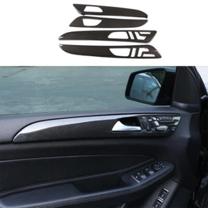 ABS Carbon Fiber Inner Door Panel Cover Trim Fit For Benz ML GL 2012-2016 4PCS - Picture 1 of 9