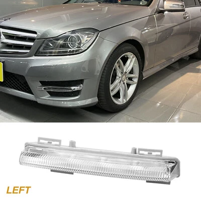 Linke LED Weiß Tagfahrlicht für Mercedes C E SLK W212 W204 R172 C180 C200 C300 - Bild 1 von 4