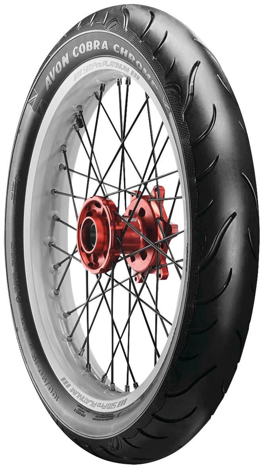 Avon Cobra Chrome AV91 (MC) REINF MT90B16 Front Bias Motorcycle Tire 74H MT90-16 - Image 1 of 1
