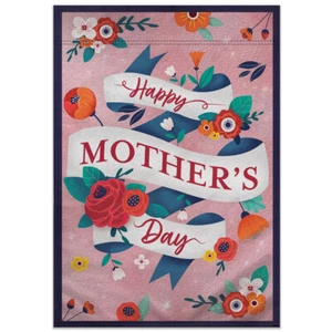 Happy Mother's Day Garden Flag 12x18in Cute Novelty Yard Flag Mothers Day - Picture 1 of 3