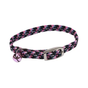 Lil Pals Elasticized Safety Kitten Collar with Reflective Threads- 3/8 in X 8 in - Picture 1 of 4