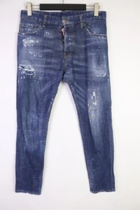 DSQUARED2 CIGARETTE JEAN Wash Denim Slim Skinny Distressed Jeans Sz IT 46 / W34 - Picture 1 of 20