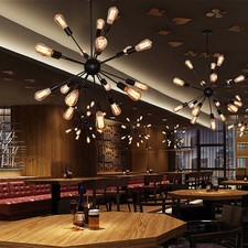 20 Lights Modern Industrial Sputnik Chandelier Pendant Lighting Ceiling Fixture