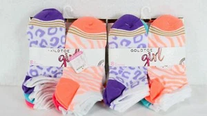 Goldtoe Girls Little Everyday Liner No Show Sock 8 Pairs Size L Brand New A282 - Picture 1 of 5