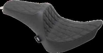 DS Diamond Stitch Predator III 2 Up Seat for Heritage Softail Classic 00-17 - Image 1 of 3