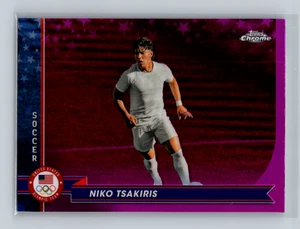 2024 Topps Chrome Olympics & Paralympics Pink Niko Tsakiris #178 - Bild 1 von 2