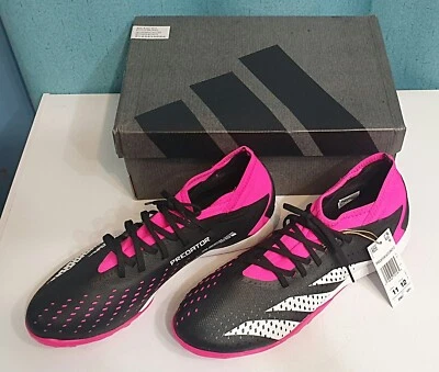 Nuevo Adidas Unisex Predator Accuracy 3 Césped Fútbol Tenis Negro/Rosa Talla EE. UU. 11 Foto 1 de 4