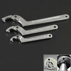 Chiave a Gancio Regolabile 19mm-170mm CrV Chiave a C Strumento Sospensione Moto Nuova - Foto 1 di 7