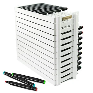 12Stk. 15*6 weiß Modell Schlitze Stifthalter Pen Rack für Kunst Marker Stifte - Picture 1 of 8