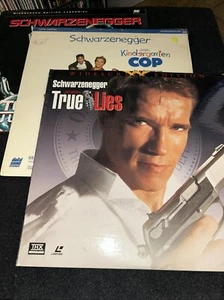 ARNOLD SCHWARZENEGGER 3 Laserdisc Lot • True Lies Terminator 2 Kindergarten Cop - Bild 1 von 23