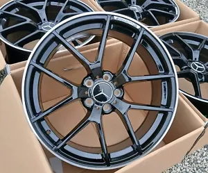 19" MERCEDES RIMS WHEELS X 4 BRAND NEW A45 A200 CLA45 CLA35 CLA200 - Picture 1 of 10