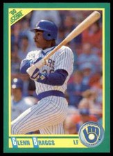 1990 Score Glenn Braggs Milwaukee Brewers #105