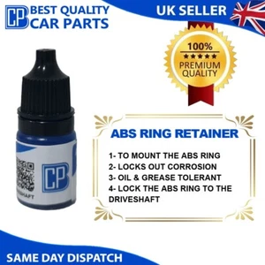 ABS RELUCTOR TONE RING ADHESIVE RETAINER FLUID MUST USE TO MOUNT ABS RING - Picture 1 of 1