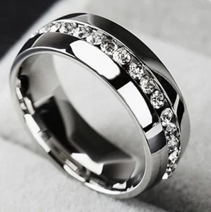 Mens Wedding Diamond Band Ring 1.70 Ct Lab Grown Created 950 Platinum Size 11 12 - Picture 1 of 10