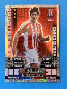 Match Attax Extra 2014/5 New Signing card - Philipp Wollscheid of Stoke City