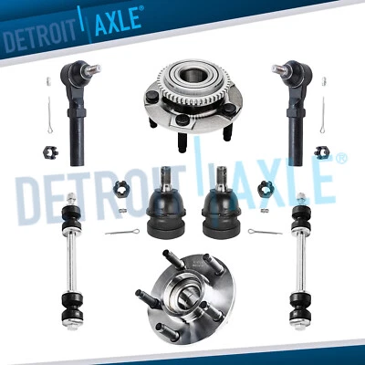 Front Wheel Bearing Hub Sway Bar Link Suspension Kit For 1994-2004 Ford Mustang - Image 1 of 4