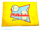 Panneau publicitaire vintage Mummert Frosty Milkshakes crème glacée panneau drapeau tapis de place