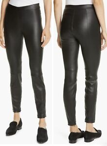 New With Tags VINCE Black Leather Ankle Zip Leggings/Pant Size: XS $995
