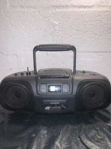 Hitachi CX110 CD Player And Radio With Cable In Black Radio Faulty - Picture 1 of 13