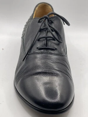 Черные кожаные мокасины Jean Michel Cazabat 3hoes Италия размер 38 плоские - Изображение 1 из 4