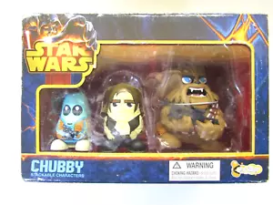 Star Wars "Chubby" Stackable Characters 3 Piece Set Sealed Chewy, Solo & Gredo - Bild 1 von 6